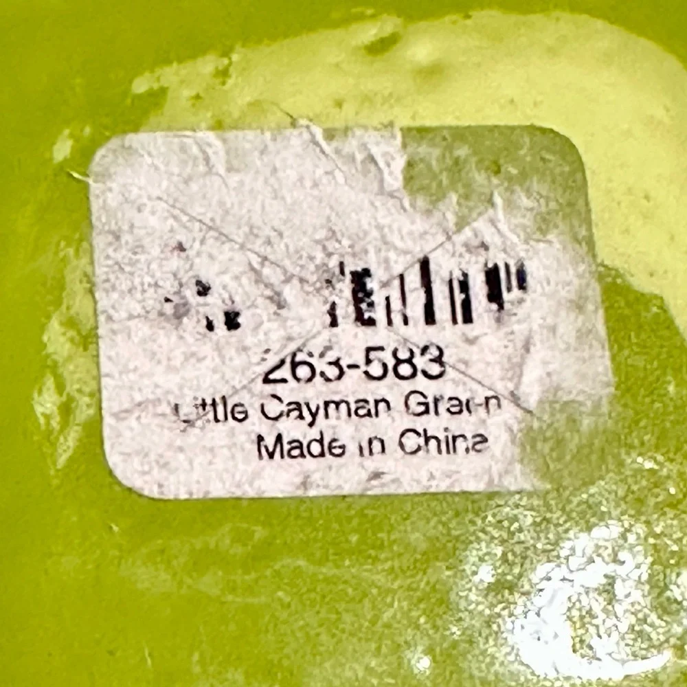 Crate&Barrel Green Glass Plate Set